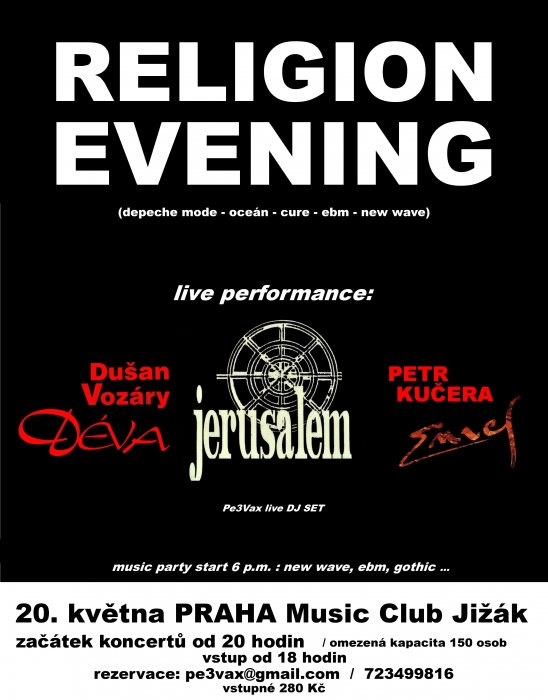 Plakát: RELIGION EVENING